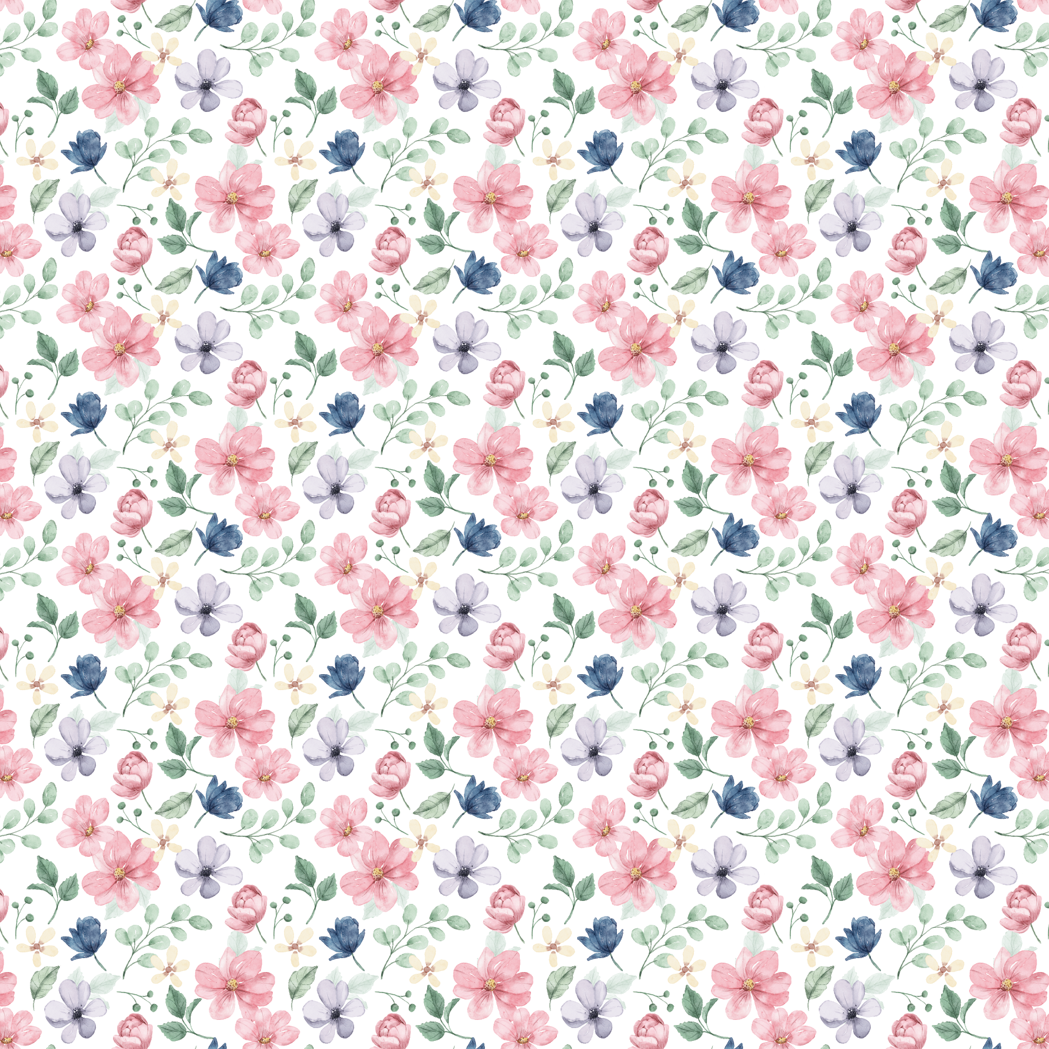 P1238 | Spring Floral 4 Pattern Acrylic Sheets - CMB Pattern Acrylic